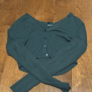 Wild Fable Teal Button-Up Cardigan